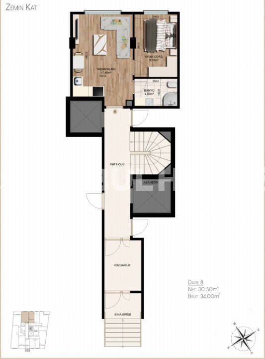Apartment in Istanbul, Türkei, 93 m² - Foto 1