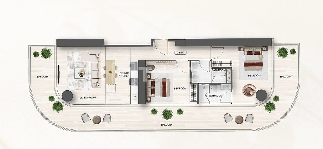 Apartment in Dubai, UAE, 35 m² - picture 14