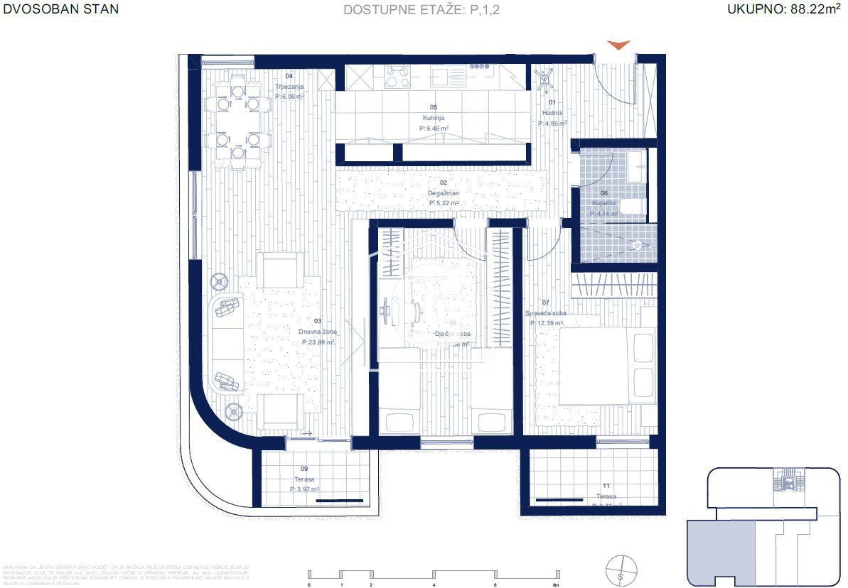 Apartment in Lastva, Montenegro, 27 m² - picture 5