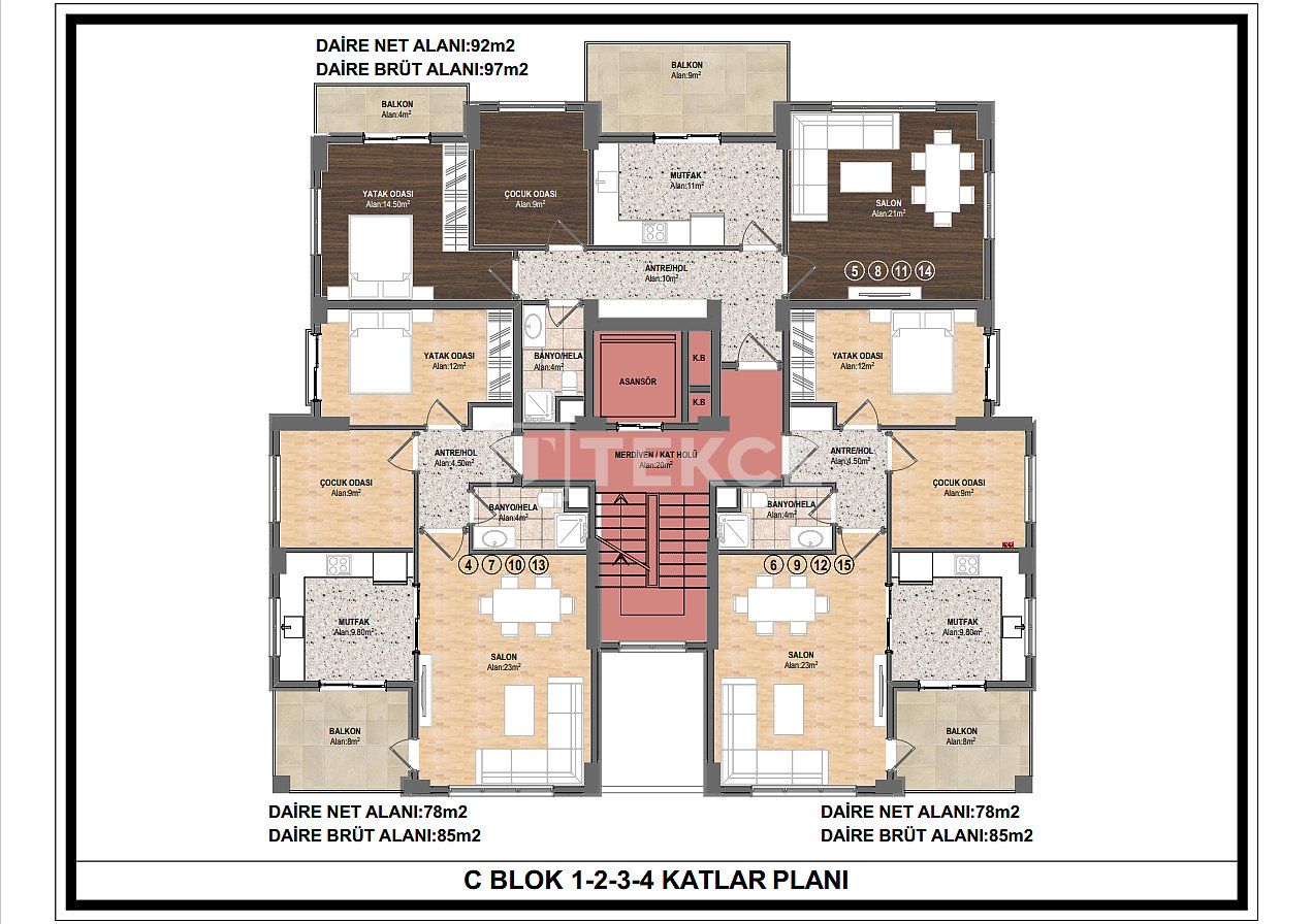 Appartement Nilüfer, Turquie, 85 m² - image 7