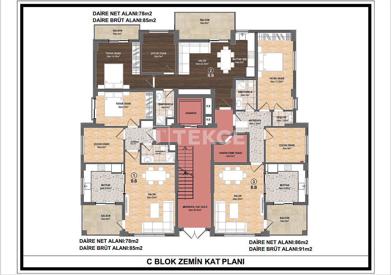 Appartamenti Nilüfer, Turchia, 144 m² - foto 8