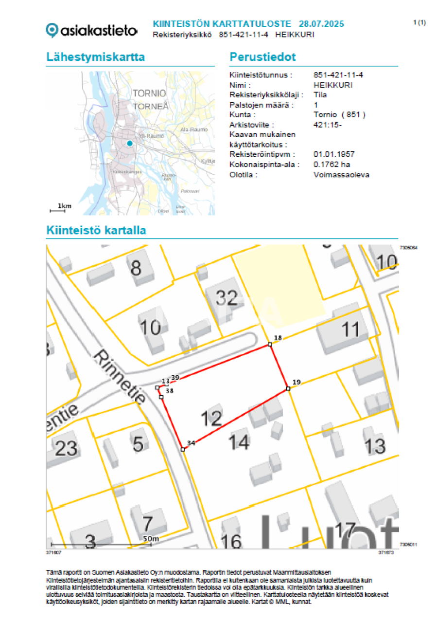 Land Tornio, Finland, 1 762 m² - picture 8