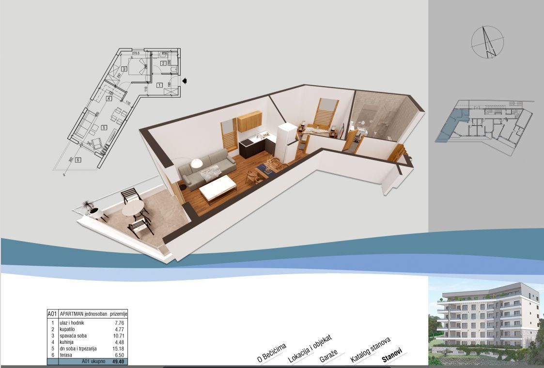 Apartment in Becici, Montenegro, 47.35 m² - picture 14