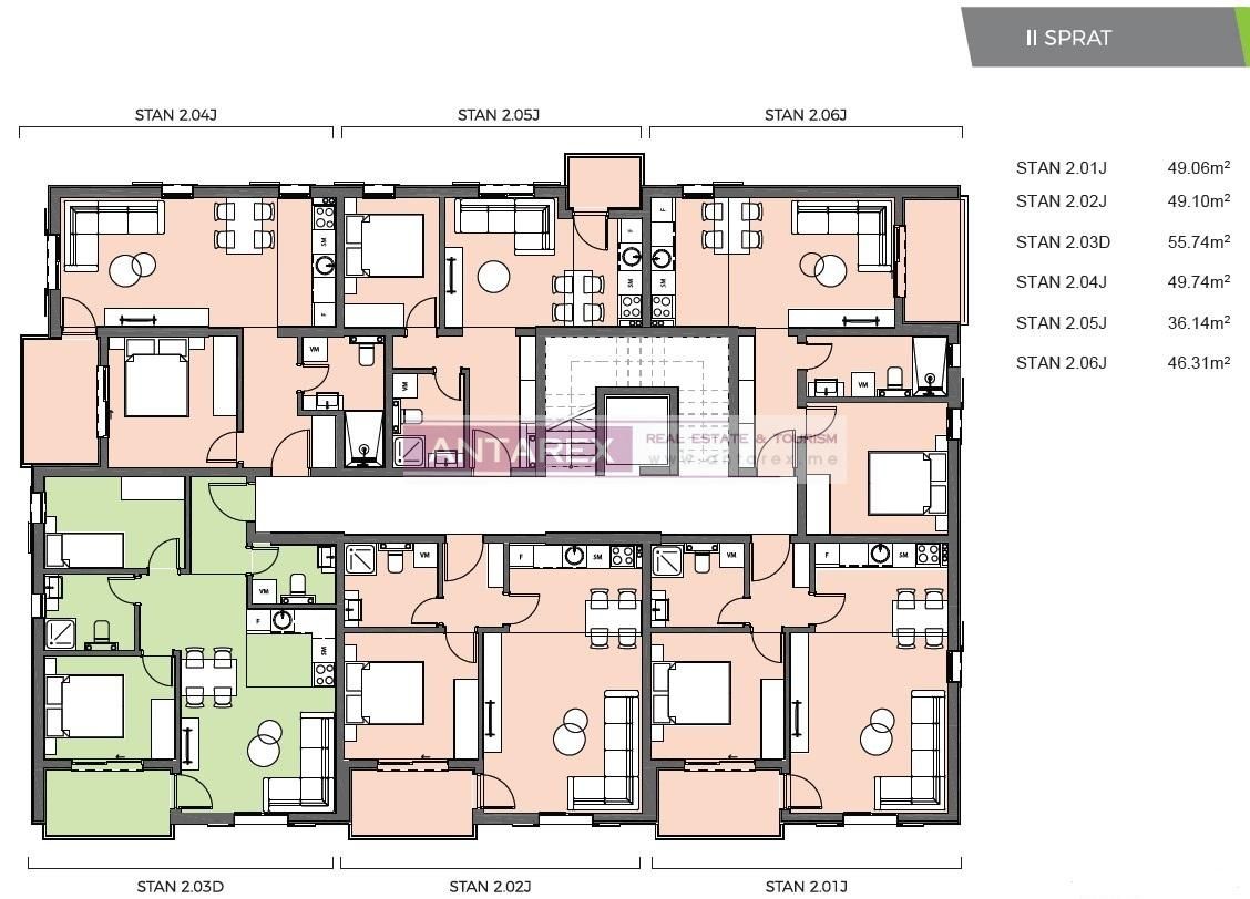 Apartment in Bijela, Montenegro, 36 m² - Foto 8