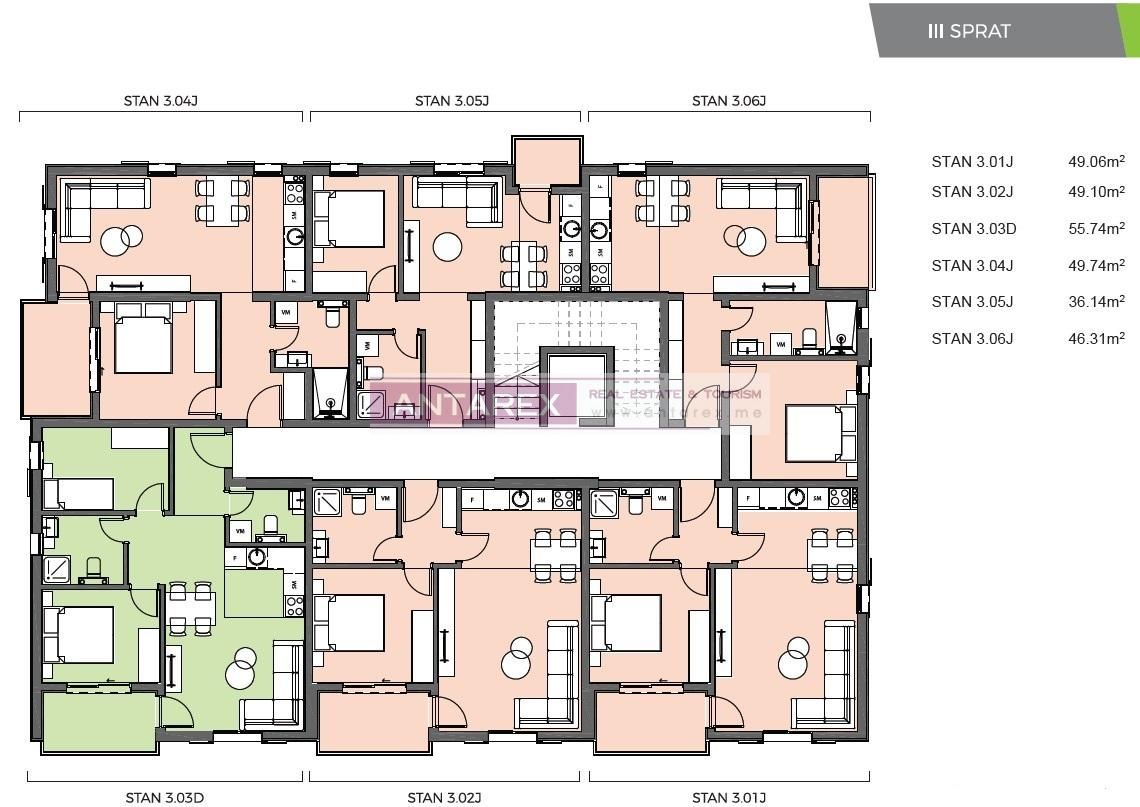 Apartment in Bijela, Montenegro, 36 m² - Foto 9