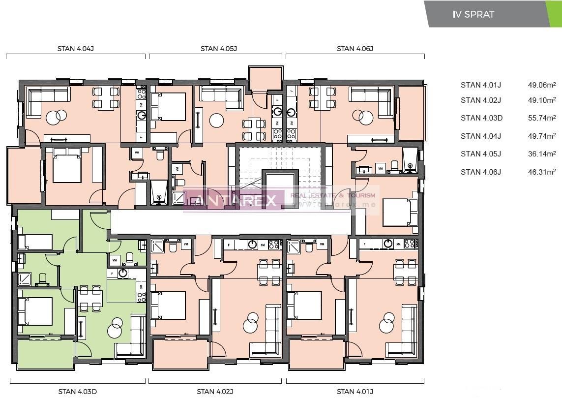 Apartment in Bijela, Montenegro, 36 m² - Foto 10