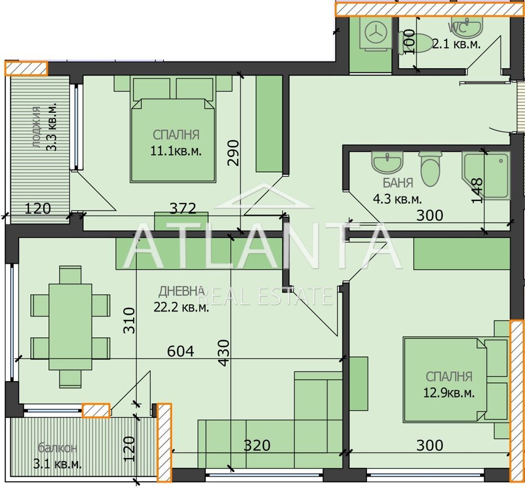 Apartment in Varna, Bulgaria, 88 m² - picture 1