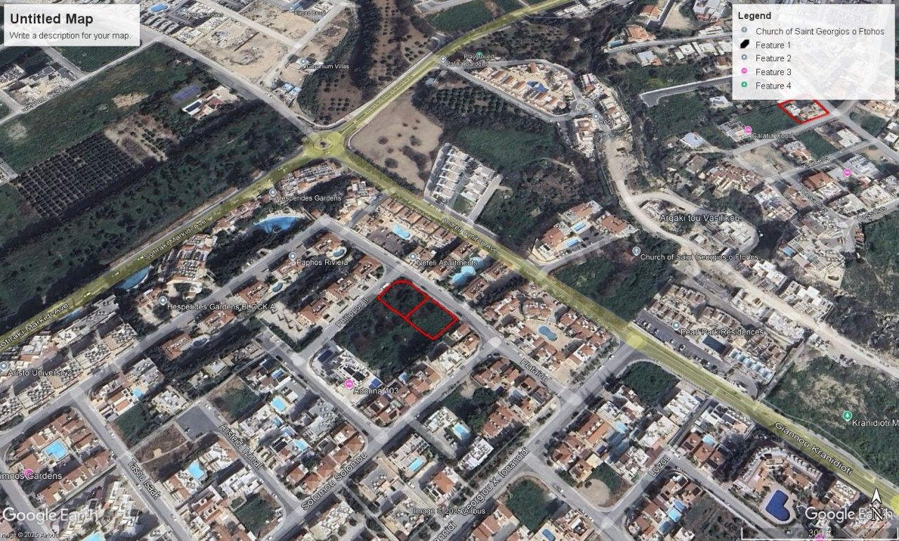 Terrain à Paphos, Chypre, 1 403 m² - image 1