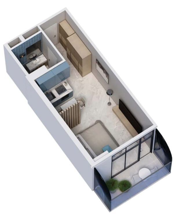 Appartement à Batoumi, Géorgie, 29.2 m² - image 2