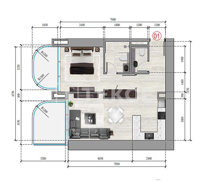 Appartement à Dubaï, EAU, 75 m² - image 11