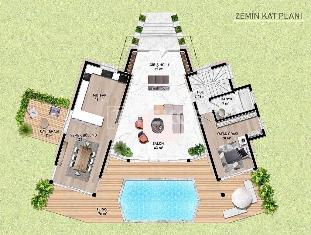 Villa in Bodrum, Türkei, 670 m² - Foto 14