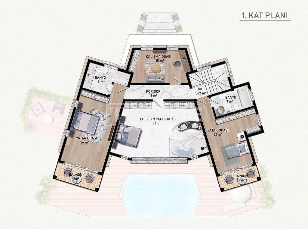 Villa in Bodrum, Türkei, 670 m² - Foto 16