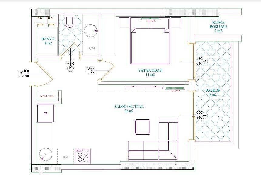 Attico a Alanya, Turchia, 200 m² - foto 11