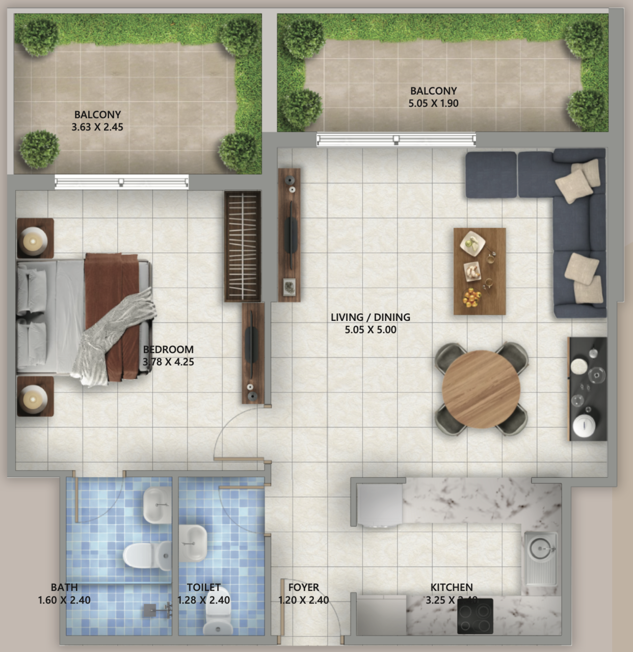 Flat in Dubai, UAE, 70 m² - picture 7