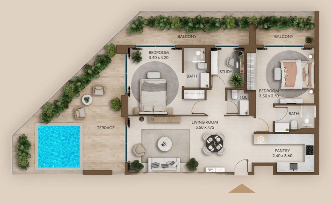 Flat in Dubai, UAE, 159 m² - picture 14