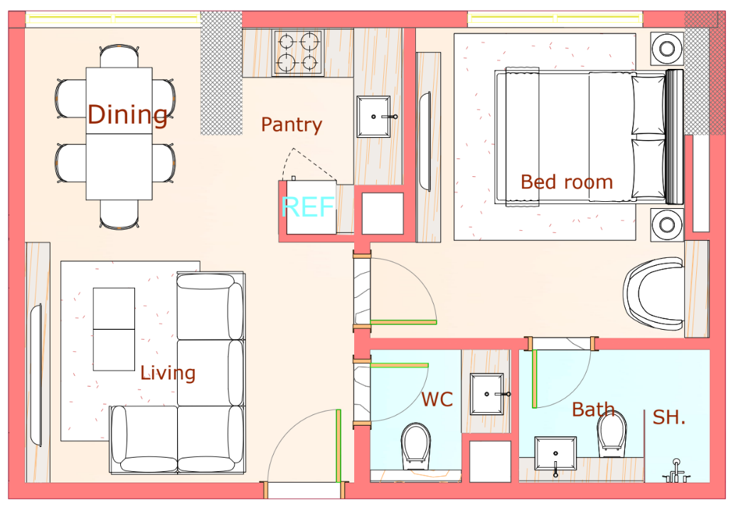 Wohnung in Ra’s al-Chaima, VAE, 56 m² - Foto 17