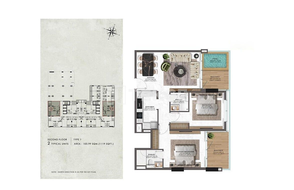 Apartment Majan, UAE, 65 m² - picture 15