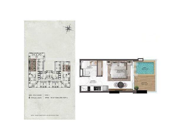 Appartement Majan, EAU, 39 m² - image 17