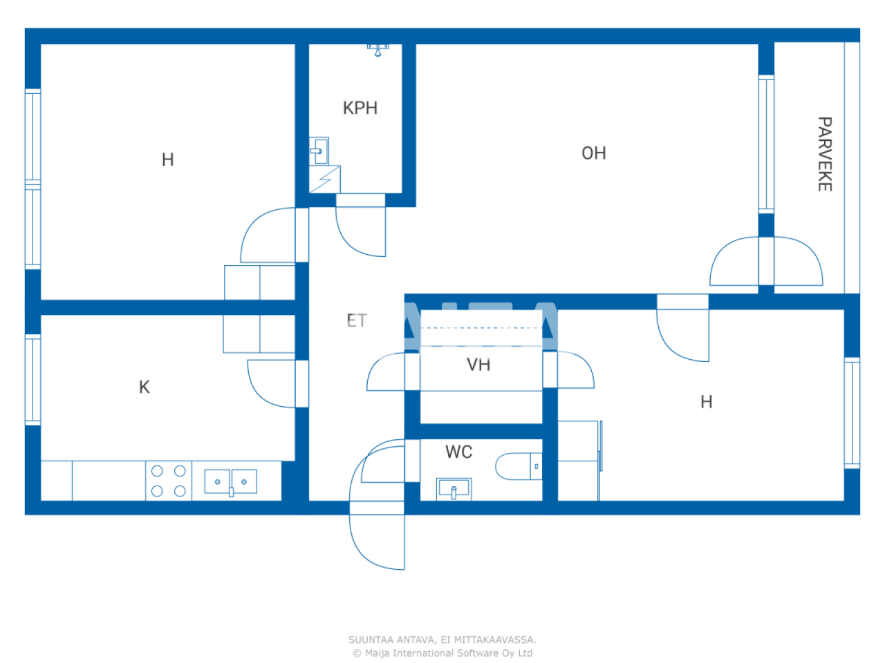 Apartment in Lahti, Finland, 79 m² - picture 2