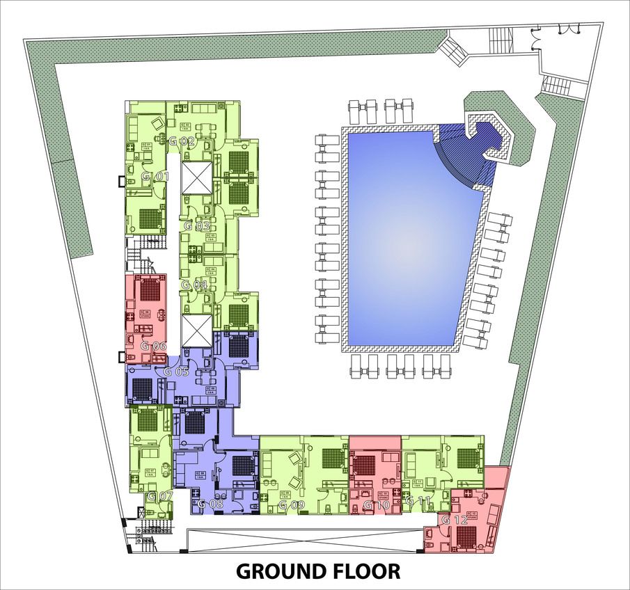 Piso en Hurghada, Egipto, 35 m² - imagen 8