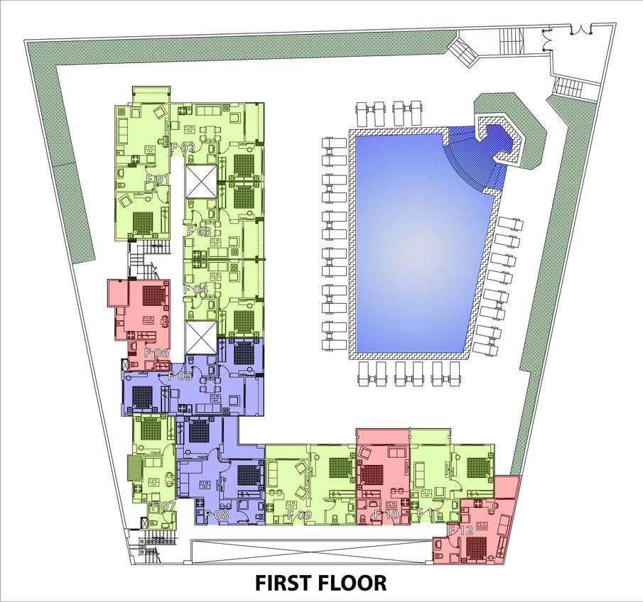Piso en Hurghada, Egipto, 35 m² - imagen 9