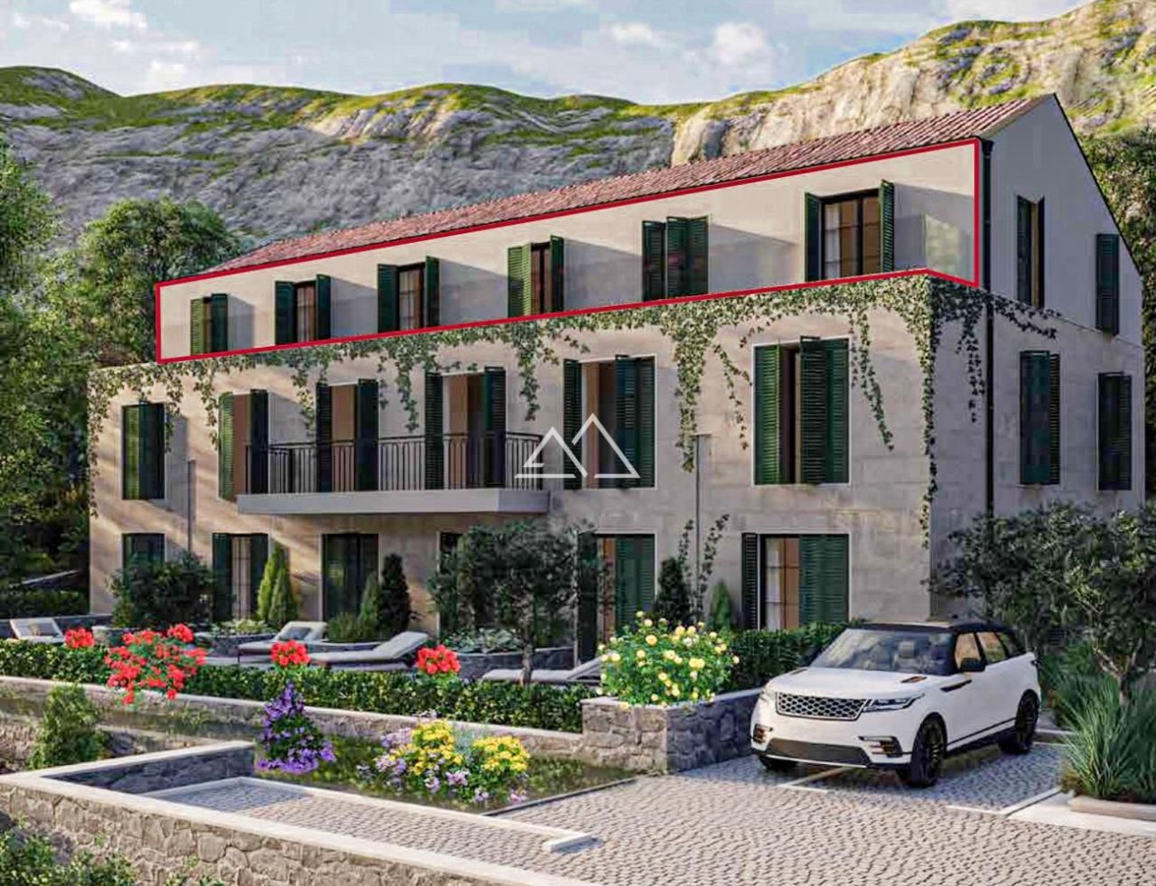 Apartment in Prcanj, Montenegro, 67 m² - picture 1