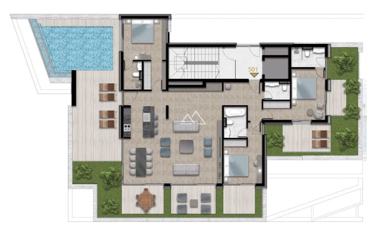 Apartment in Tivat, Montenegro, 281 m² - picture 11