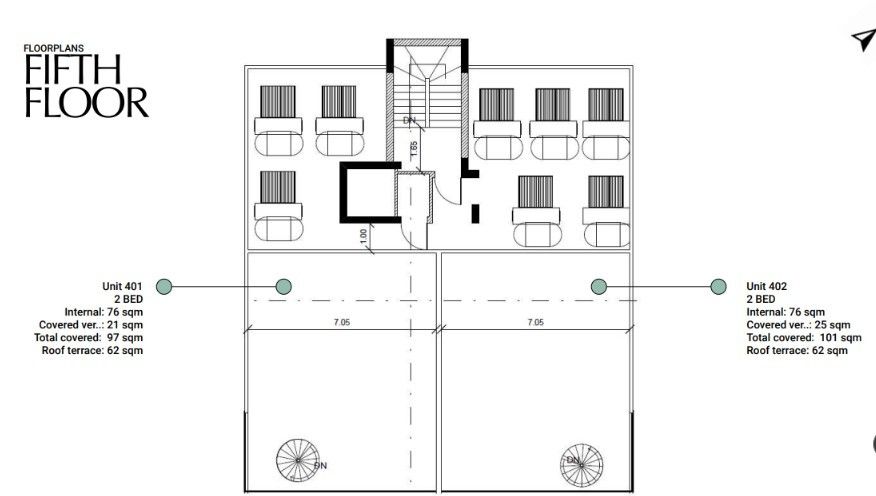 Ático en Lárnaca, Chipre, 97 m² - imagen 12