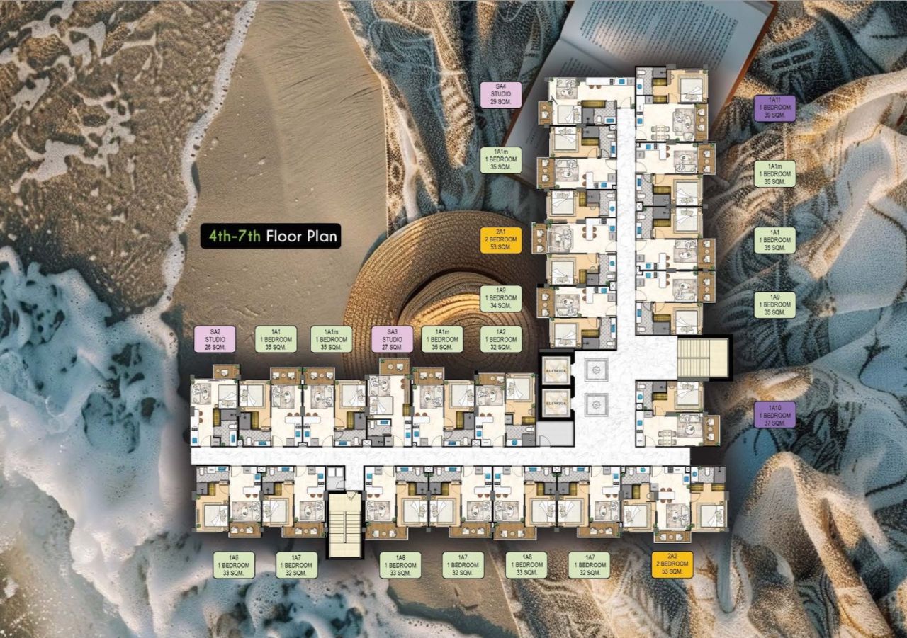 Piso en Jomtien, Tailandia, 32 m² - imagen 13