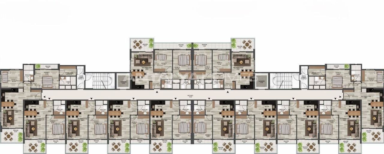 Appartamenti Erdemli, Turchia, 65 m² - foto 16