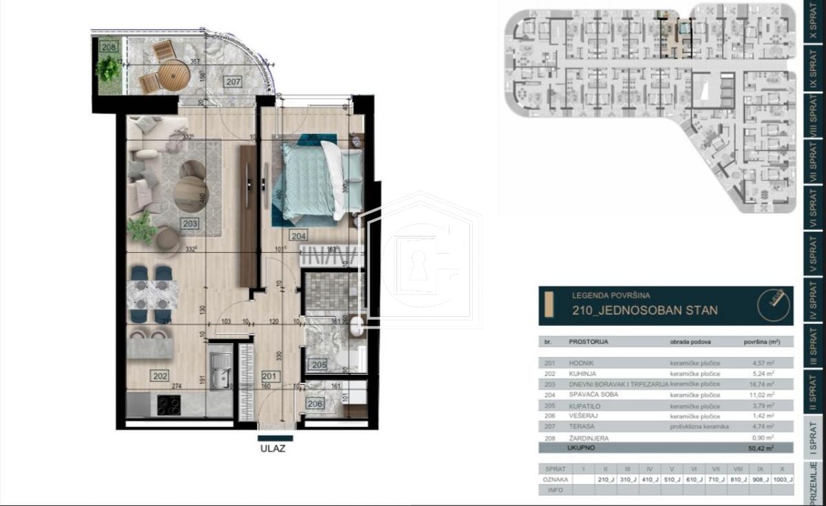 Apartment in Bar, Montenegro, 50 m² - picture 3