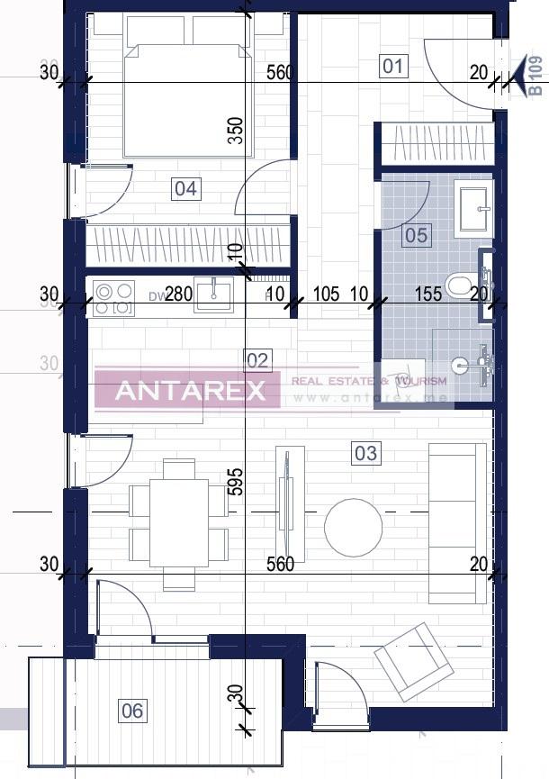 Appartamenti a Kotor, Montenegro, 57.6 m² - foto 14