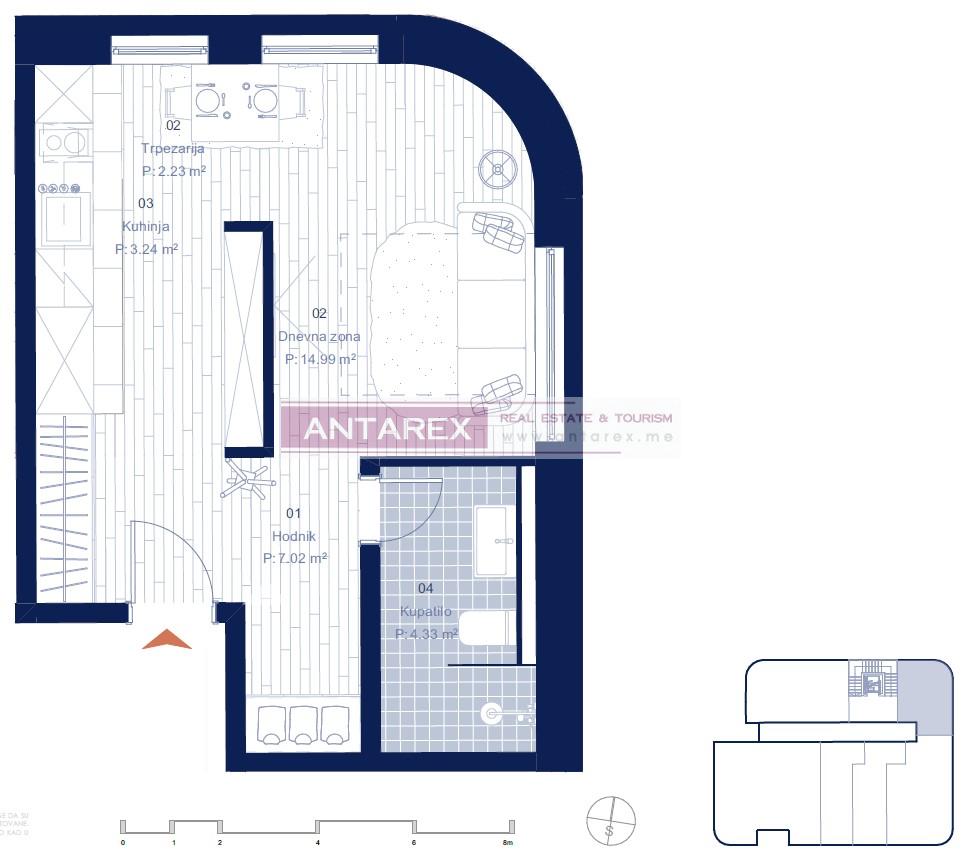 Apartment in Kotor, Montenegro, 29.5 m² - picture 16
