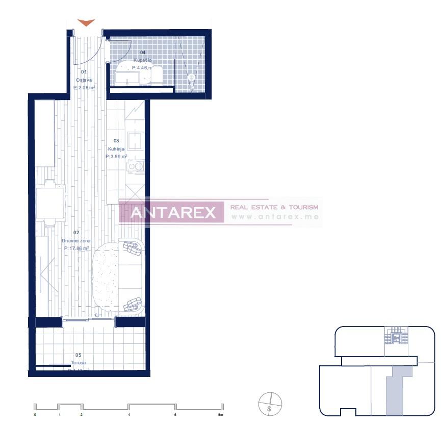 Apartment in Kotor, Montenegro, 29.5 m² - picture 17