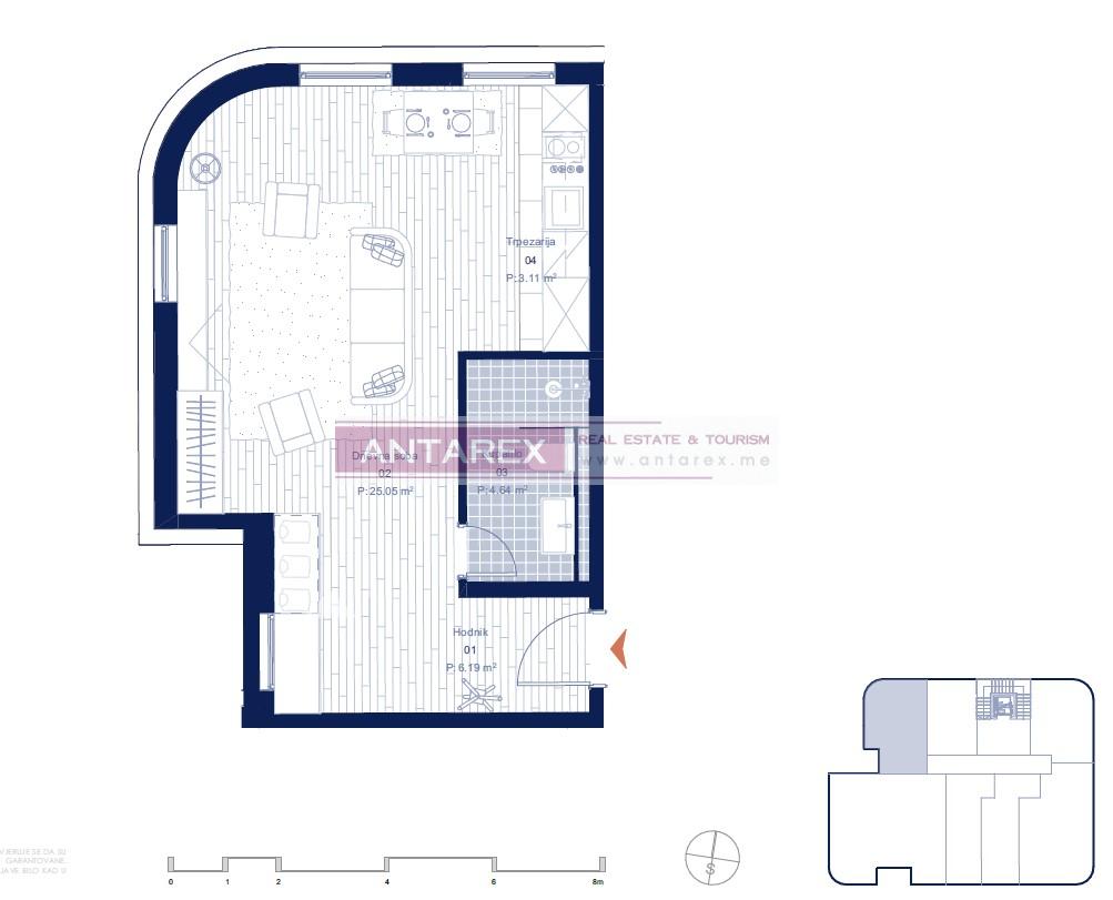 Apartment in Kotor, Montenegro, 29.5 m² - picture 19