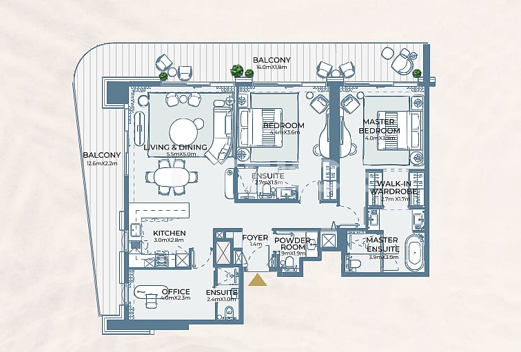 Appartamenti Al Marjan Island, EAU, 76 m² - foto 18