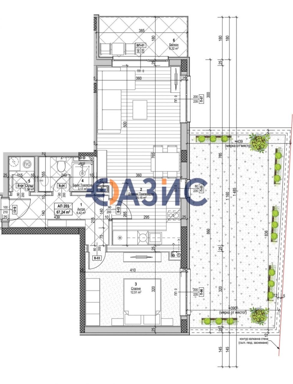 Apartment in Nessebar, Bulgarien, 112 m² - Foto 1