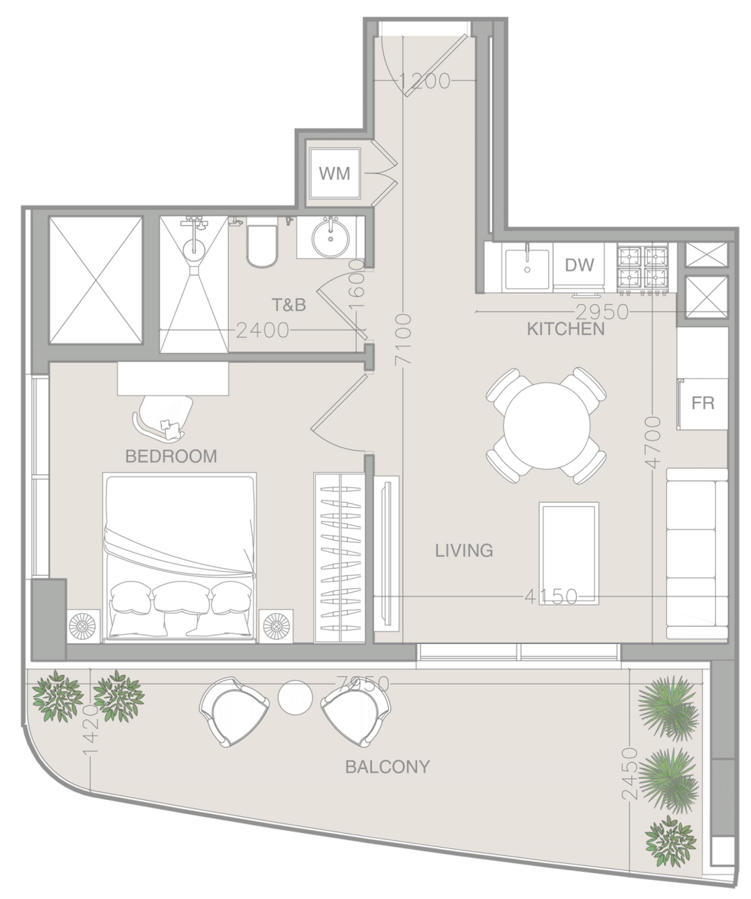 Appartamento a Dubai, EAU, 60 m² - foto 13