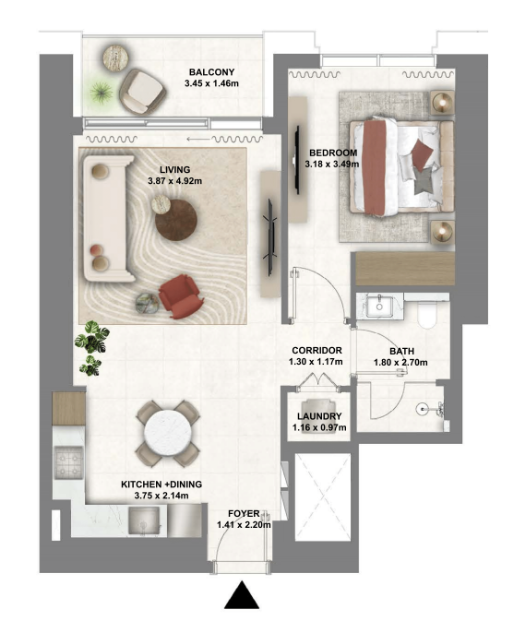 Wohnung in Dubai, VAE, 70 m² - Foto 13
