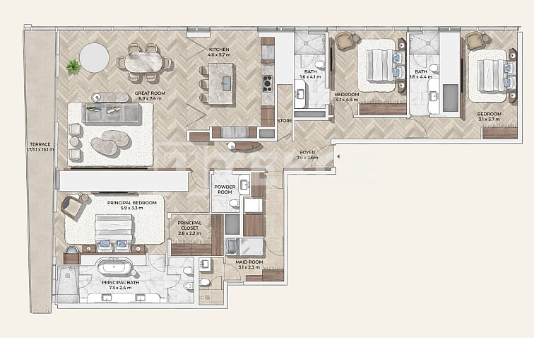 Apartment in Dubai, VAE, 285 m² - Foto 16