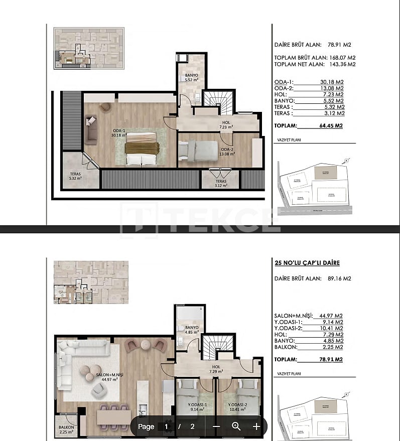 Apartamento en Estambul, Turquia, 90 m² - imagen 18