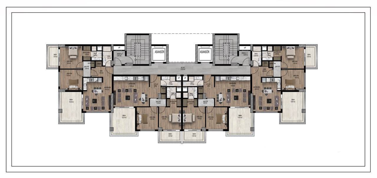 Appartamento a Mersin, Turchia, 95 m² - foto 4