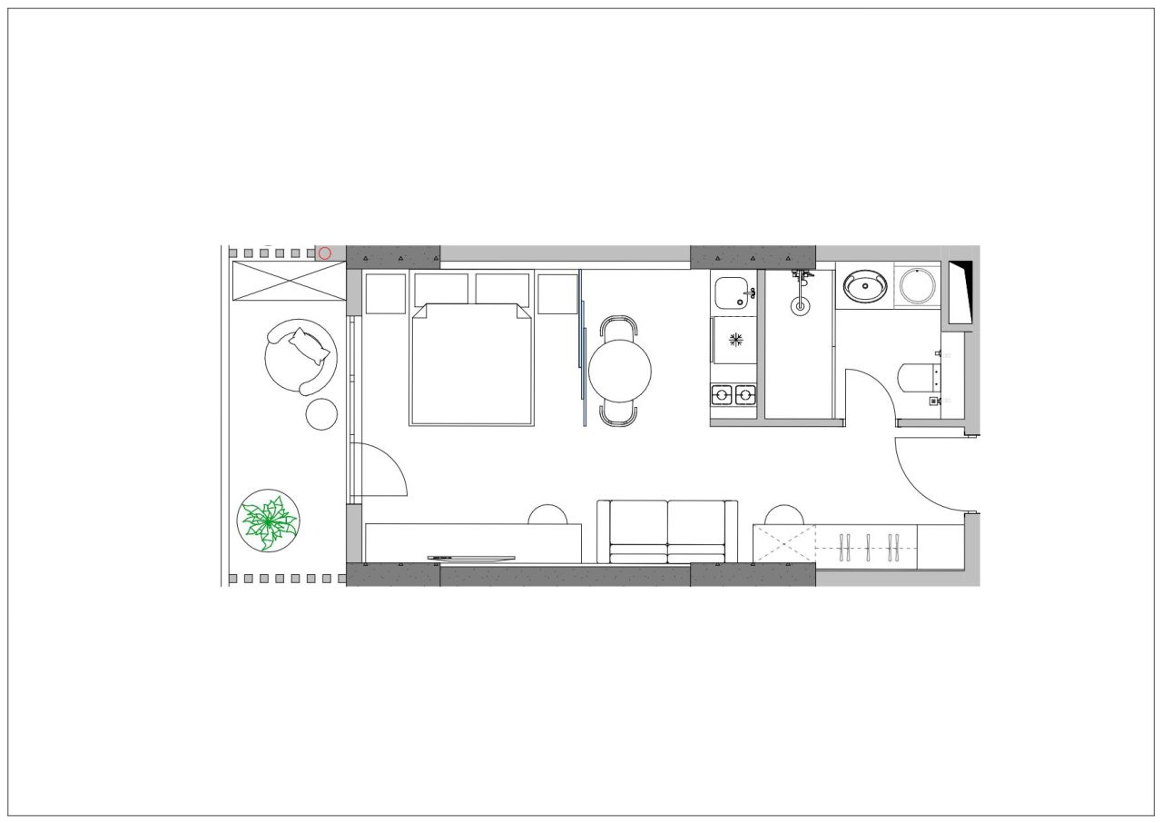 Flat in Batumi, Georgia, 39.42 m² - picture 2