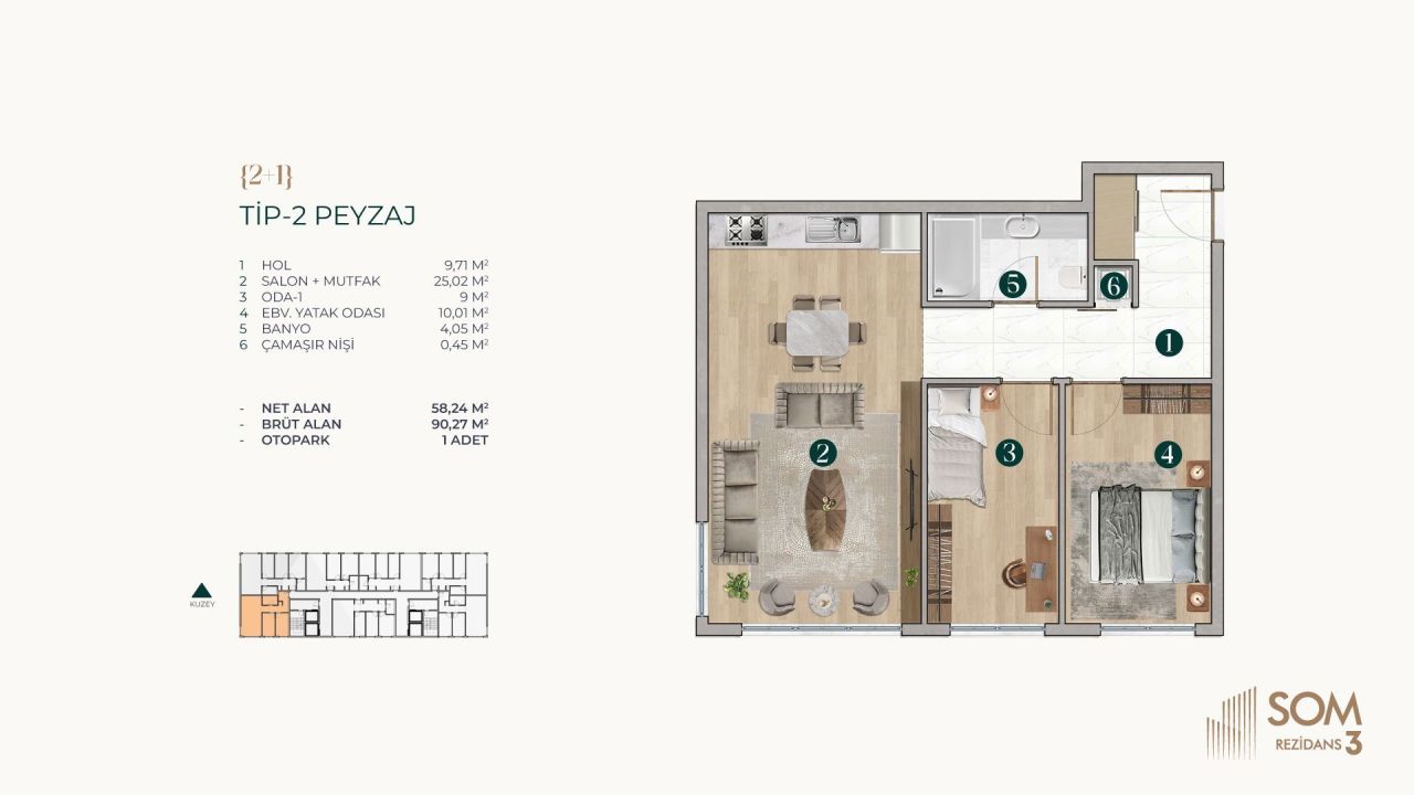 Appartamenti a Başakşehir, Turchia, 90 m² - foto 6