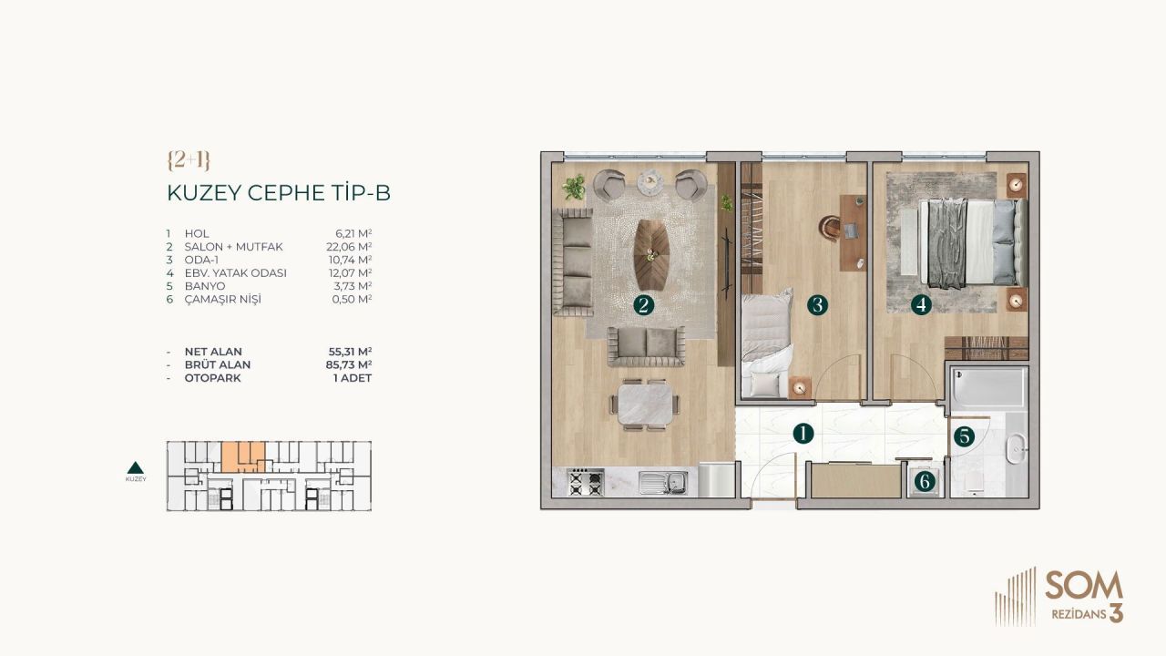 Appartamenti a Başakşehir, Turchia, 90 m² - foto 8