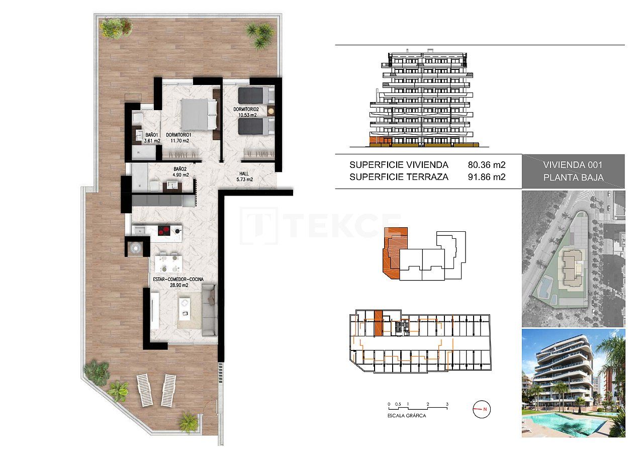 Apartment in Guardamar del Segura, Spanien, 80 m² - Foto 14