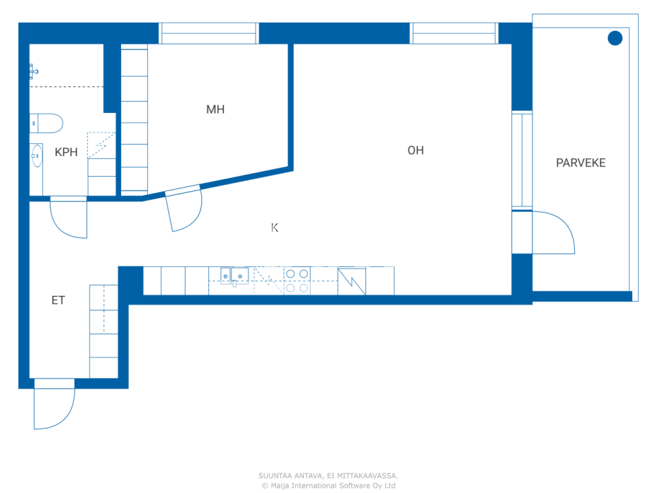 Appartamenti a Lahti, Finlandia, 59.5 m² - foto 2
