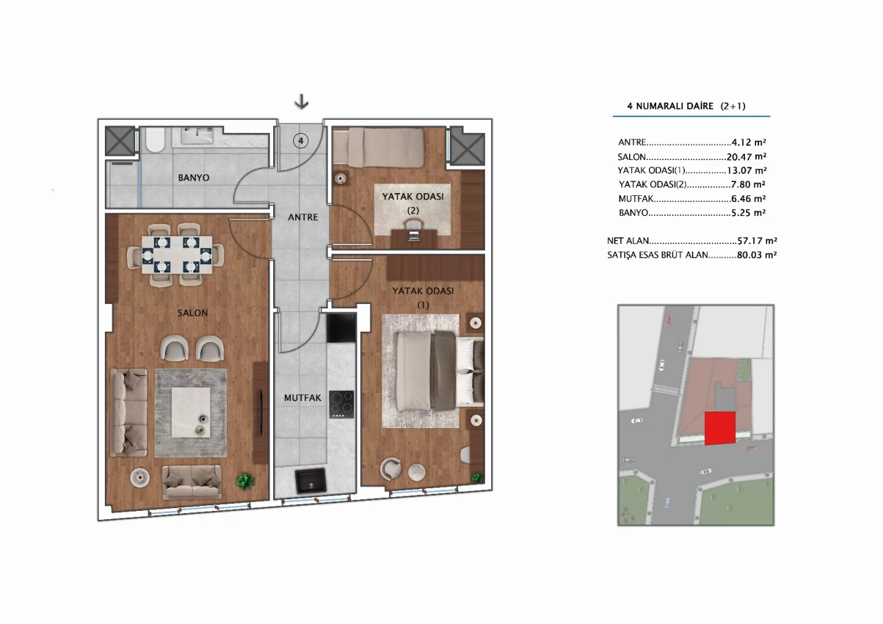 Appartamenti a Istanbul, Turchia, 70 m² - foto 12
