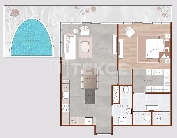 Apartment in Dubai, VAE, 113 m² - Foto 15