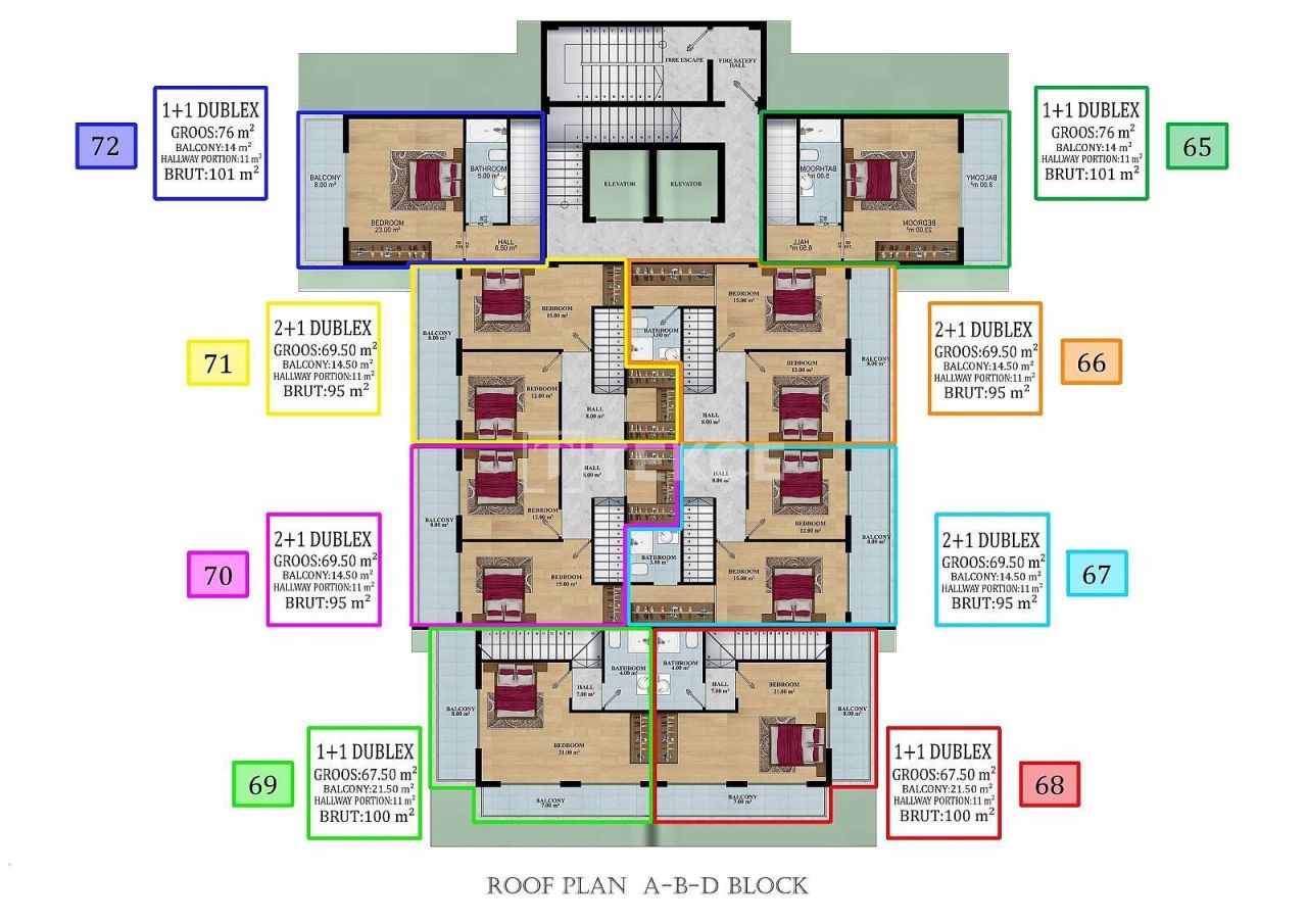 Apartamento en Alanya, Turquia, 90 m² - imagen 17